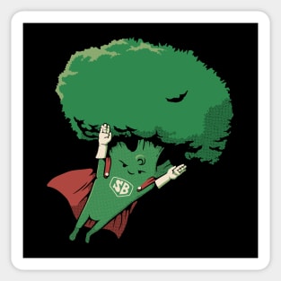 Super Broccoli Vegan Hero by Tobe Fonseca Sticker